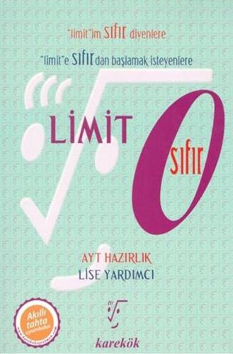 Yks Ayt Limit Sıfır - Saadet Çakır | Karekök Yayınları - 9786258419757