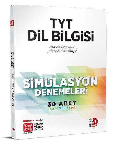 Yks Tyt Dil Bilgisi Deneme Simülasyon 3d - Funda Uzunyol Alaaddin | 3D