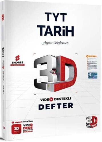 Yks Tyt Tarih Video Destekli Defter - Aycan Söylemez | 3D Yayınları - 